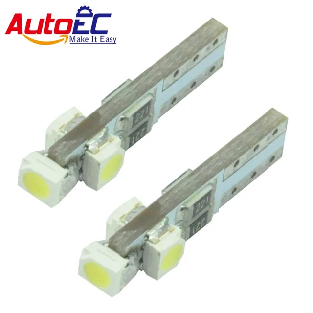 AutoEC 100 x Auto Wedge Lights LED Automatische Verlichting T5 W5W 3 ... AutoEC 100 x Auto Wedge Lights LED Automatische Verlichting T5 W5W 3 ...