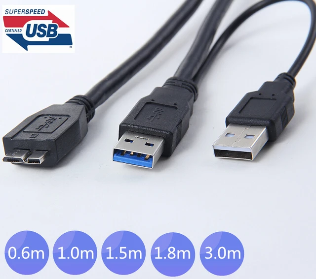 6 ft Black SuperSpeed USB 3.0 (5Gbps) Cable A to A - M/M