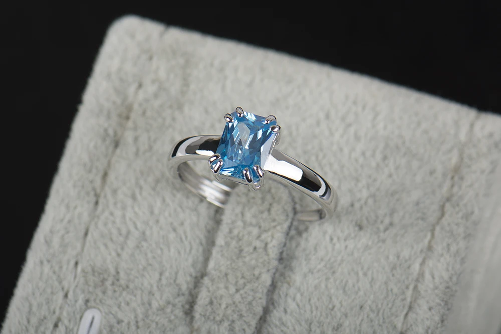 Новое поступление, регулируемое кольцо, модное кольцо из стерлингового серебра 925 пробы, высокое качество, натуральный циркон, кольца для женщин с бесплатной подарочной коробкой