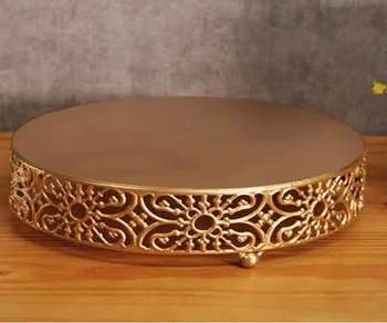 

Gold Wedding Dessert Tray Cake Stand Cupcake Pan Party Supply 1PCS / Set or 2 pcs,The cake table free shipping