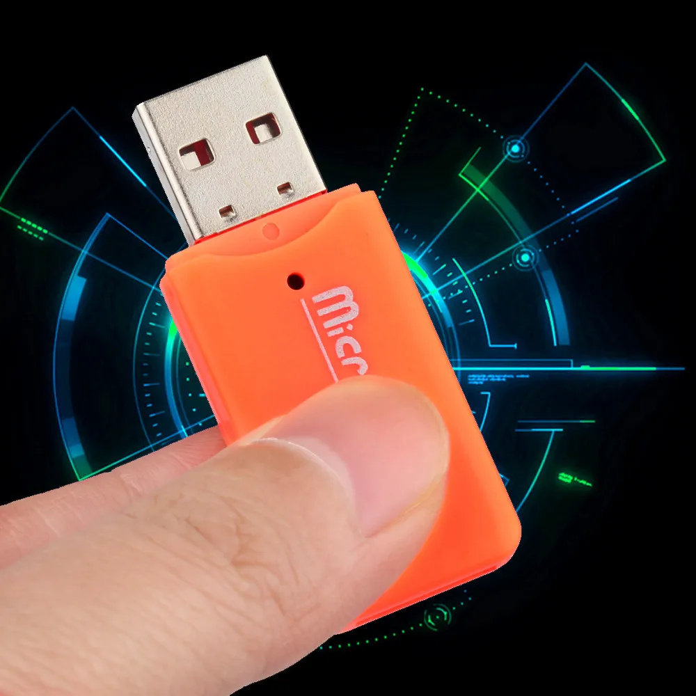 Высокая Скорость Mini USB 2.0 Micro SD TF T-Flash чтения карт памяти адаптера Au24 челнока