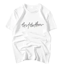 Kpop пристин Пинки такие же простые буквы печати О образным вырезом короткий рукав свободная футболка для лета Унисекс Женская футболка для влюбленных тройники