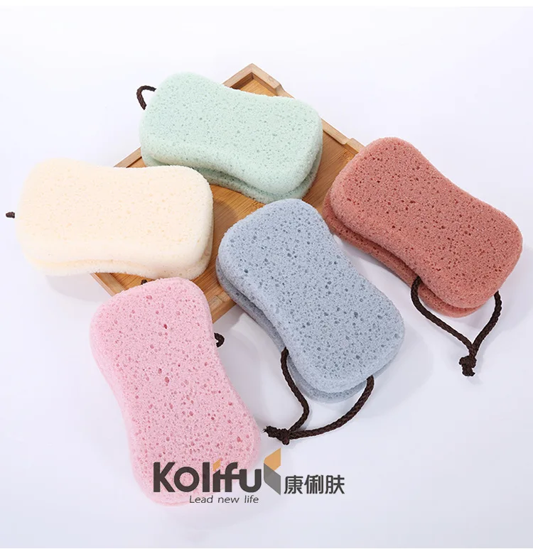 Kolifu 1pcs Bath Ball Scrubber Shower Body Cleaning Mesh Nylon Sponge Rich Bubbles Body Loofah Massage Shower Scrubber KLF009