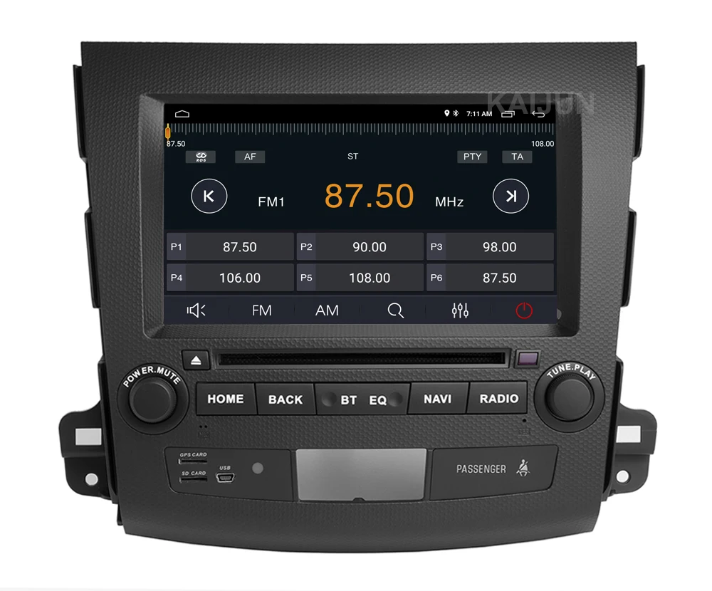 Discount IPS DSP Android 9 Car DVD Stereo Player GPS for Mitsubishi Outlander 2007-2012 with wifi BT 17