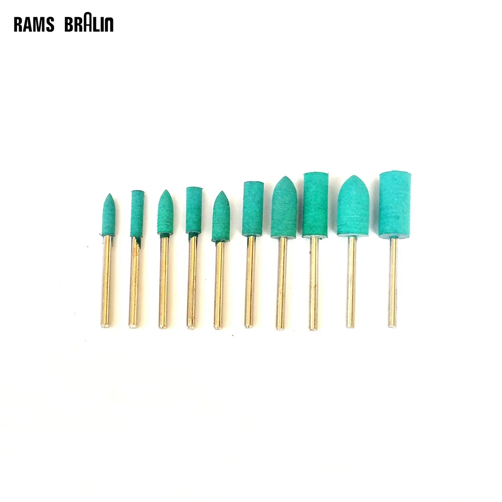 20 pcs Rubber Mounted Point Grinding Head for Mould Polishing Dremel