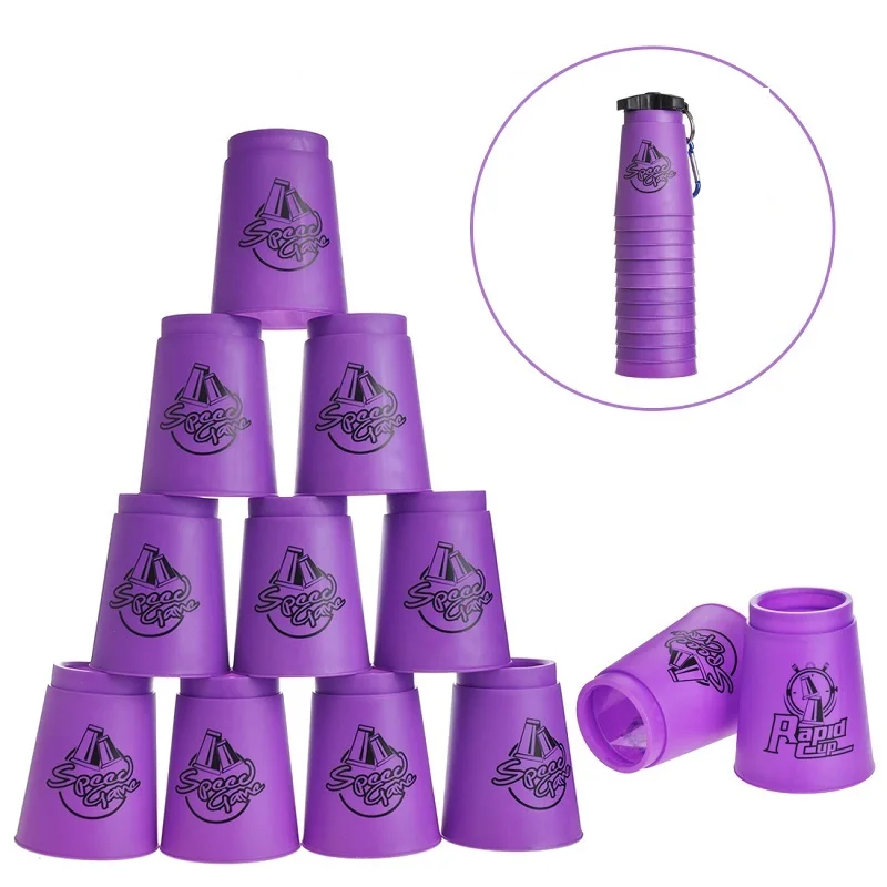 

Rapid Stacking Quick Cups 12 Pieces Fast Reaction Game Rapid Sports Stacks Cups Funny Indoor Game Speed Training Game