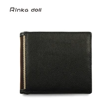 Rinka puppe Brand Design Echtes Leder männer wallet Mode ID & Bank Kartenhalter Geldbeutel weihnachtsgeschenk