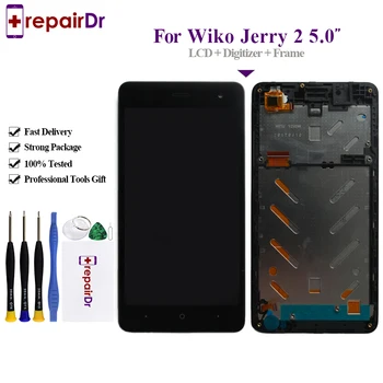 

For Wiko jerry 2 LCD Display and Touch Screen Assembly 5.0 Inch complete LCD Screen for Wiko Jerry2 Screen Glass Panel+Tools