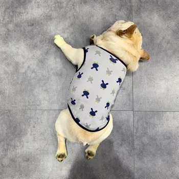 

Pet dog clothes vest thin Teddy dress than bear puppies kitten summer sunscreen breathable Rabbit coat