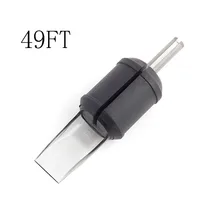 49F) 20 шт 30 мм Одноразовые плоские/Magnum трубы черные мягкие силиконовые татуировки сцепление прозрачные пластиковые трубки точный комбо бесплатно