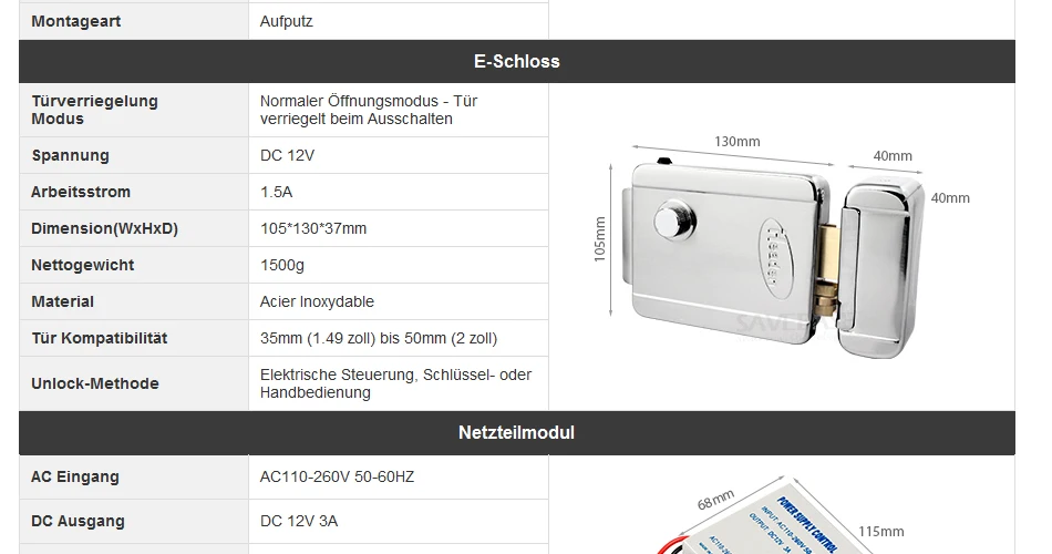 HOMSECUR новая Проводная система видеодомофона 2x" цветные мониторы+ 1x 700TVL камера+ E-lock(TC021-S+ TM704-B