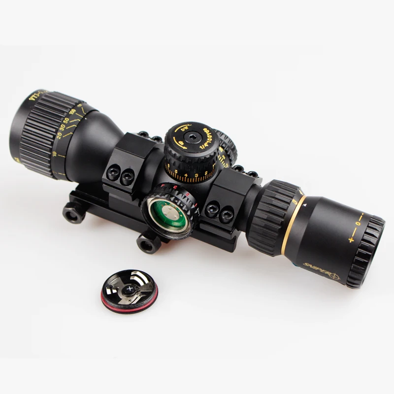 Оптика для винтовок Sniper VT 3 12x32 с подсветкой интегрированные крепления|Оптические