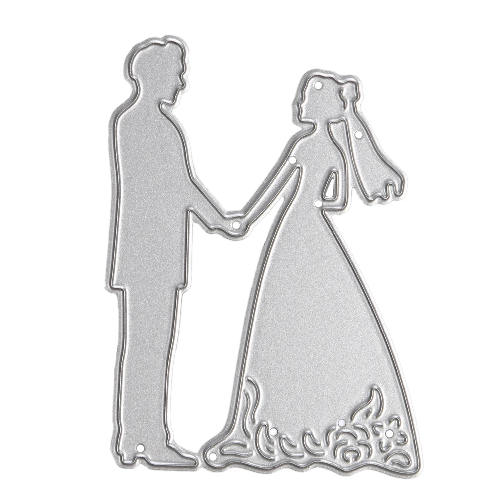

Bride Groom Wedding Metal Cutting Dies Stencils For DIY Scrapbooking Card Paper Photo Album Embossing Decor Craft Special Gifts