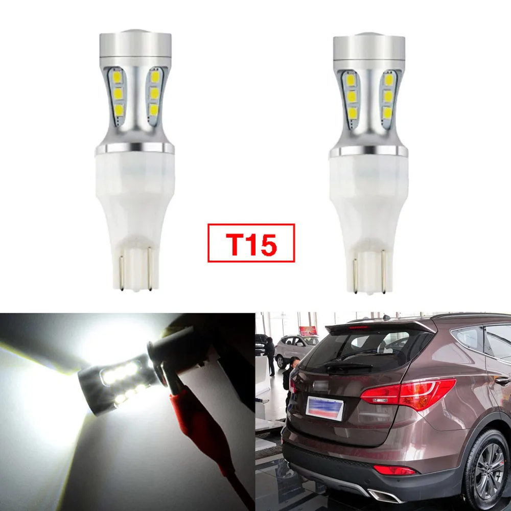 

Ownsun 2Pcs Error Free LED Reversing T15 Back-Up Reverse Light Bulbs Fit For Hyundai Santa Fe 2013-2014