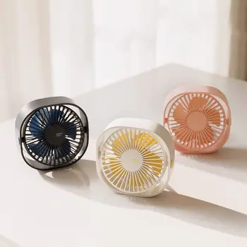 

Mini USB Desk Fan 3 Speeds 360 Up and Down Rotatable Home Office Desktop Decor Portable