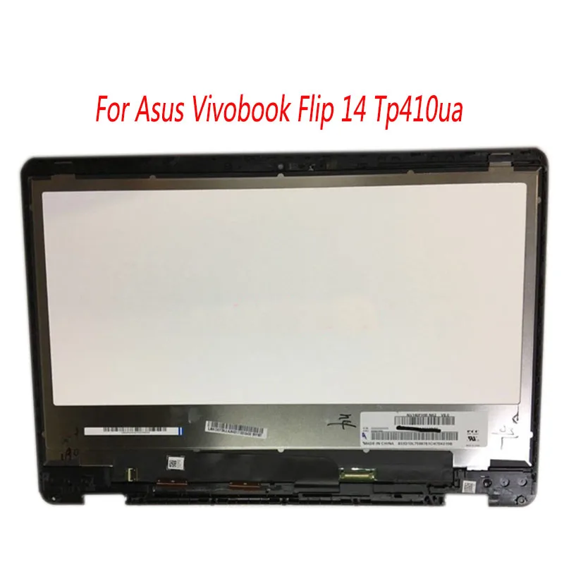 Free shipping 14'' For ASUS VivoBook Flip 14 TP410UA TP410U TP410 lcd display touch screen assembly FHD 1920X1080 30 PIN |