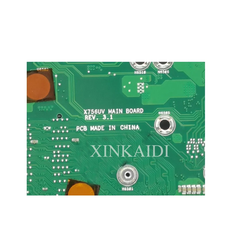 X756UA материнская плата для ноутбука ASUS X756UAK X756U X756UA X756UWK X756UX материнская плата i7-6500U DDR3 слот для карт памяти