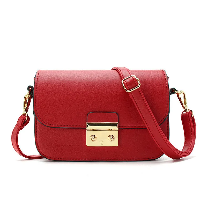 

Hot Bags for Women 2019 Summer Fashion Women Bag Leather Handbags PU Shoulder black/red Bag Small Flap Crossbody Messenger Bags