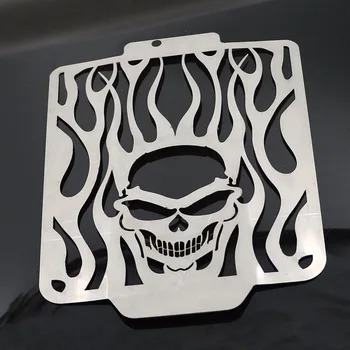 

Motorcycle Chrome Steel Radiator Grill Frame Cover Guard For Suzuki Boulevard M109R M109 R 2006 - 2014 Cool Skull Style
