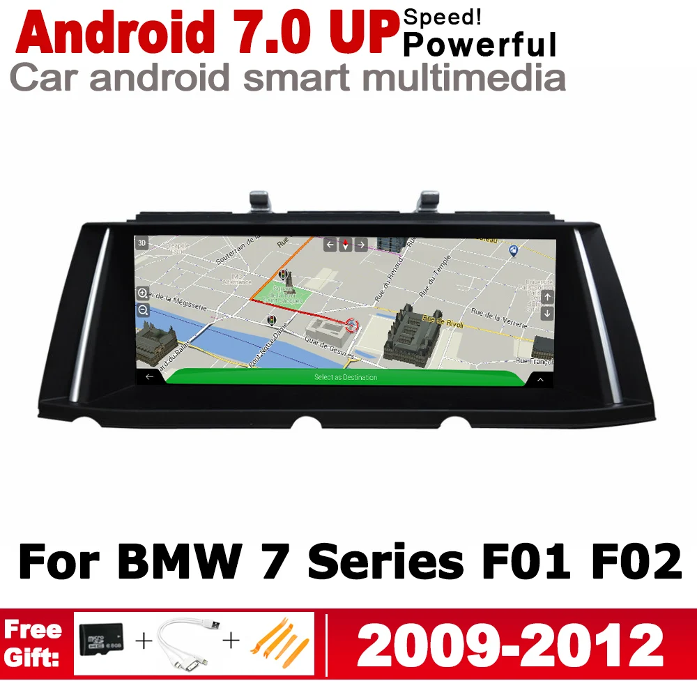 

Android 7.0 up car Screen player for BMW 7 Series F01 F02 2009~2012 CIC original Style Autoradio gps navigation WiFi Bluetooth
