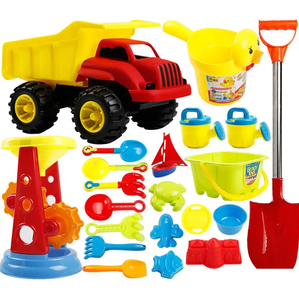 Детский пляжный игрушечный автомобиль, набор ковшей для детей, Песочная лопата, кассия, инструменты, детские игрушки, пляжный инструмент, игрушки для детей