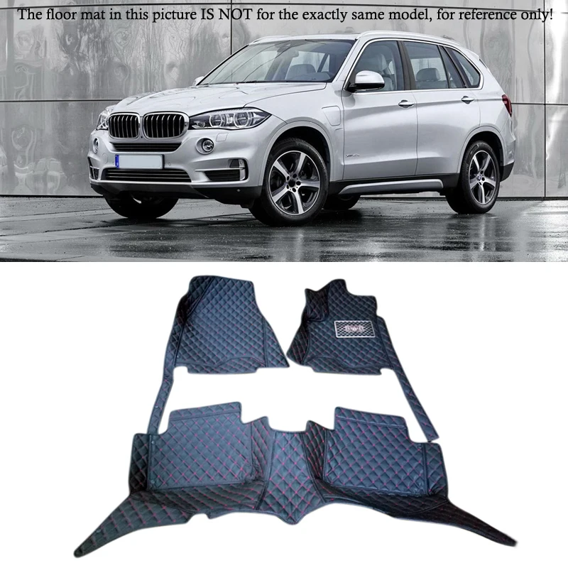

5 Seats For BMW X5 F15 2014 2015 2016 Interior Leather Carpet Floor Mat Car Foot Mat 1set Car Styling accessories