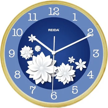 

Simple Badroom Modern Wall Clock Living Room Wooden Wall Clock Flower Silent Japanese Zegar Home Decoration Accessories 50w283