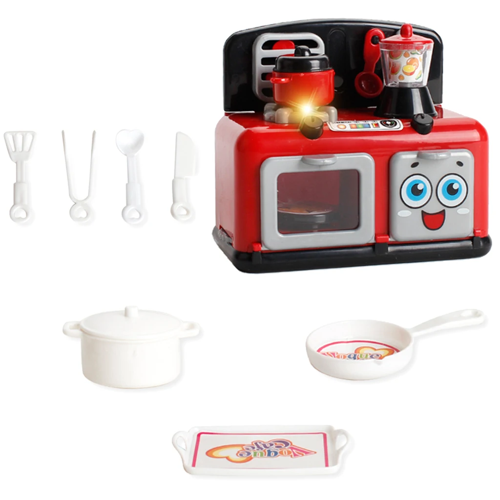 Pretend Play Electric Stove Cooker Oven Juicer Set Play Food Kichen Cooking Appliance Toy - Boys Girl Educational Game Gift