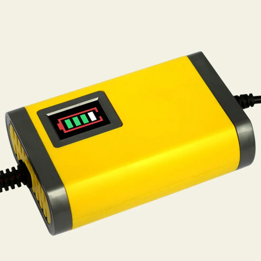 

12V 2A Car Battery Charger Automatic Motocycle Battery Charging Device Durable Vehicle Boat Power Tools