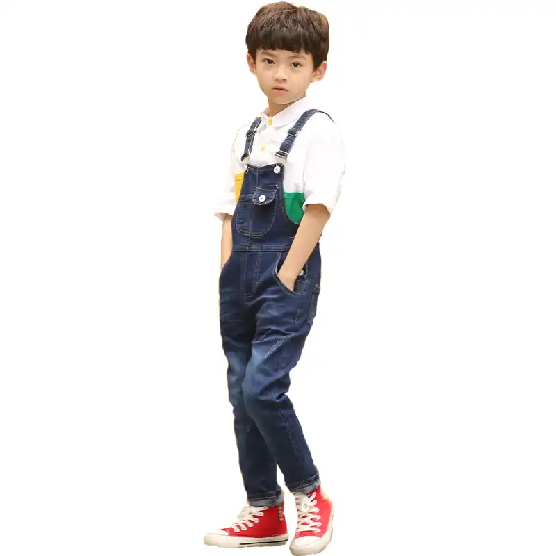 boy in overalls