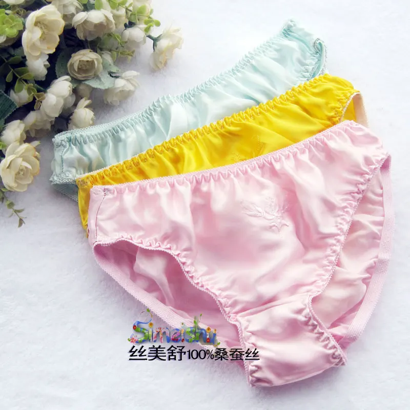 Распродажа! Трусики женские из натурального шелка с заниженной талией M/L/XL/XXL|silk