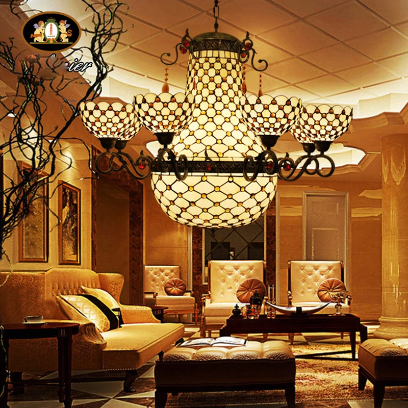 Stained Glass Chandelier