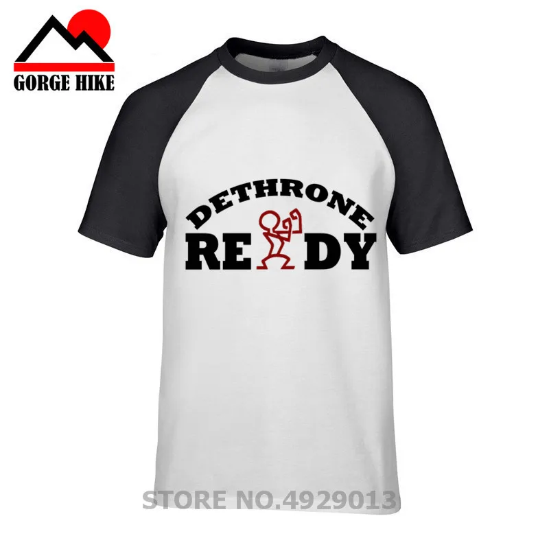 

High Quality Fun Leisure Summer T Shirts Men man Dethrone Conor Mcgregor Dublin Walk Out T-Shirt homme Cotton Simple tshirt Male