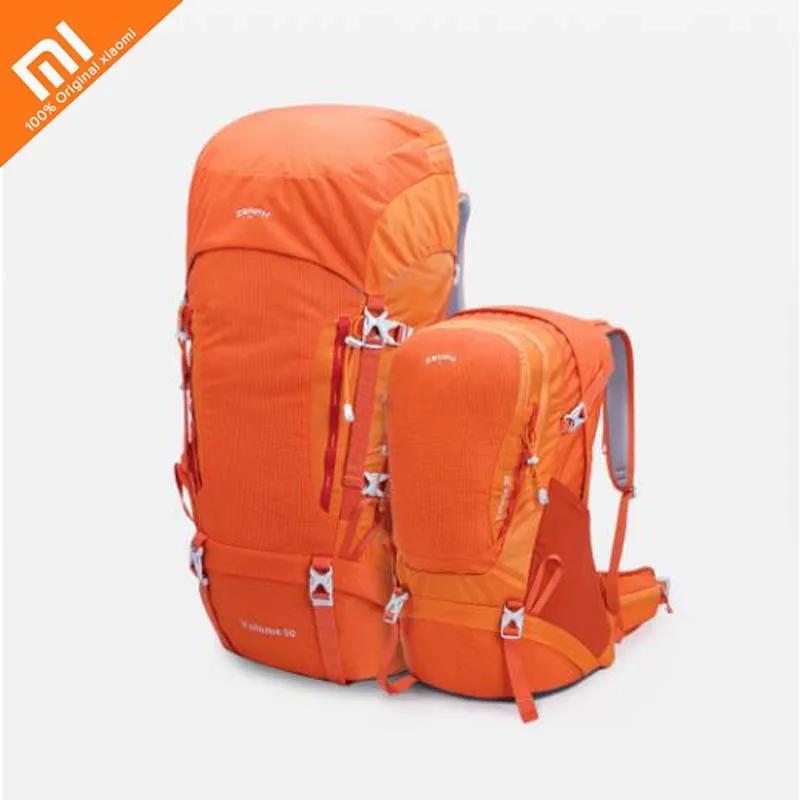 

Original xiaomi mijia outdoor mountaineering bag HC design rainproof wear 1.2kg Lightweight design large capacity 38L50L package
