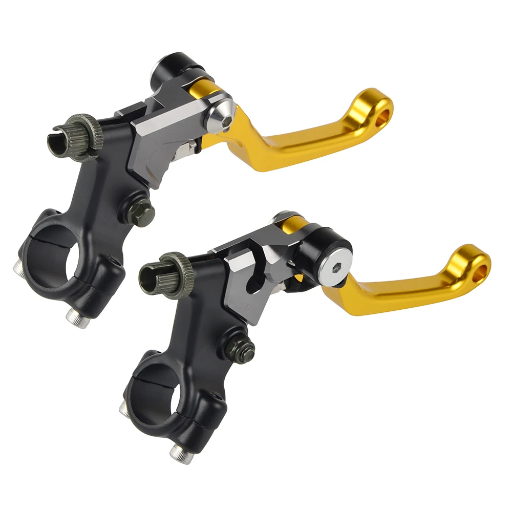 CNC Brake Clutch Levers Perch Assembly For Suzuki DR100 DR125 DR200 DR250 DR370 