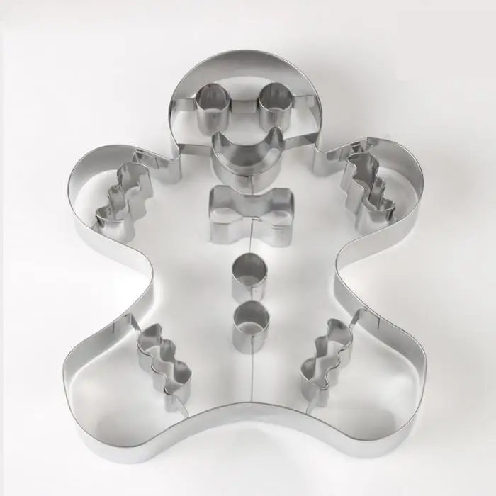 Stainless Steel Christmas Tree Snowflake Biscuit Cutter Mold Cake Decor Baking Tool TN88