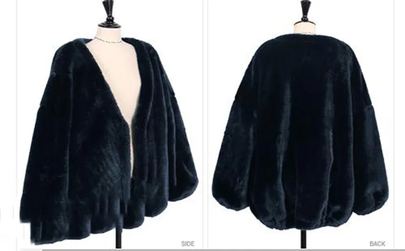 Пушистый Для женщин пальто зимние пушистые Для женщин с длинными рукавами пальто с мехом утепленная пушистая жилетка с v-образным вырезом; большие размеры пальто из искусственного меха куртки M476