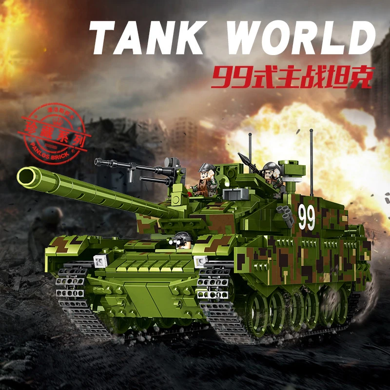 

New Military War Tank Building Blocks Compatible Legoinglys Army WW2 Soldier Weapon Brick Children Boy Technic Toy Birthday Gift