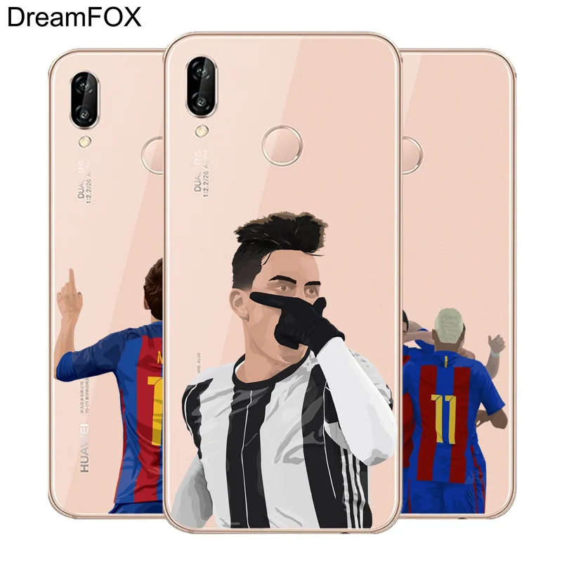 

DREAMFOX L528 Football Star Messi Soft TPU Silicone Case Cover For Huawei Honor 6A 6C 7X 9 10 P20 Lite Pro P Smart