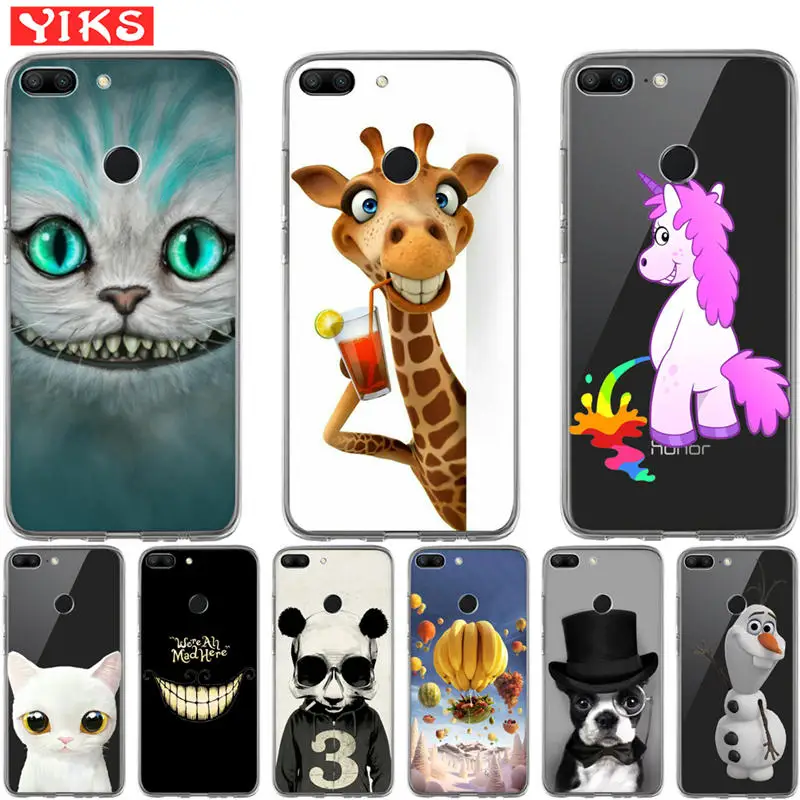 

unicorn panda princess Case For Huawei Honor 8 9 10 Lite 6A 6X 7 7A 7X 7C Cover Case Silicone Soft TPU Thor Coques Capinha Etui