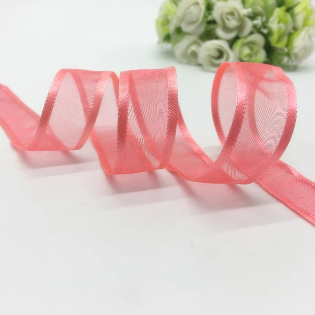 5 Yards  Wide Organza Ribbon Bow Wedding Decoration Lace Crafts Accessories