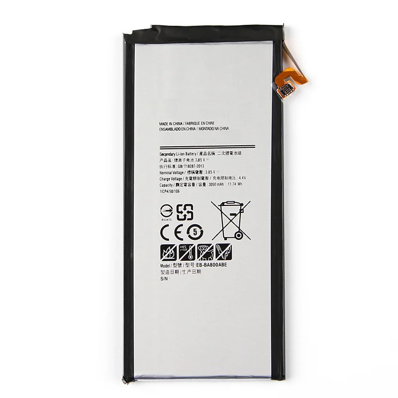 

High Capacity Phone Battery For for Samsung Galaxy A8 A8000 A800F A800S A800YZ 3050mAh EB-BA800ABE