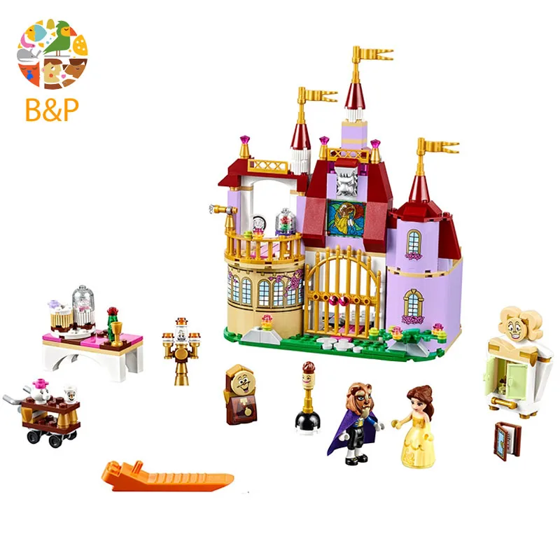 

lepin Legoing Belle Princess Magic Castle 41067 376Pcs Building Blcok set Brick compatible 01010 Toys for children Gift