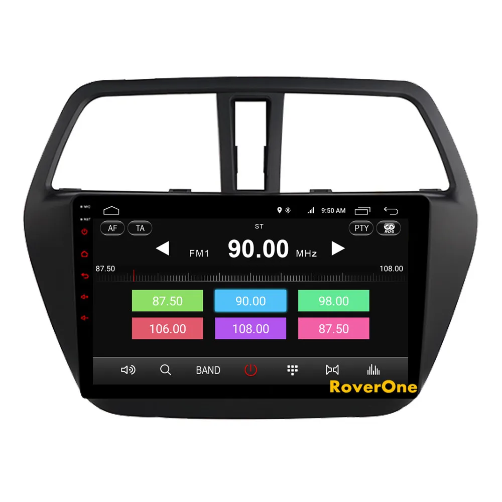 Best RoverOne Android 9.0 Octa Core Car Radio GPS For Suzuki SX4 S-Cross S Cross 2013+ Touchscreen Multimedia Player Stereo Head Unit 8