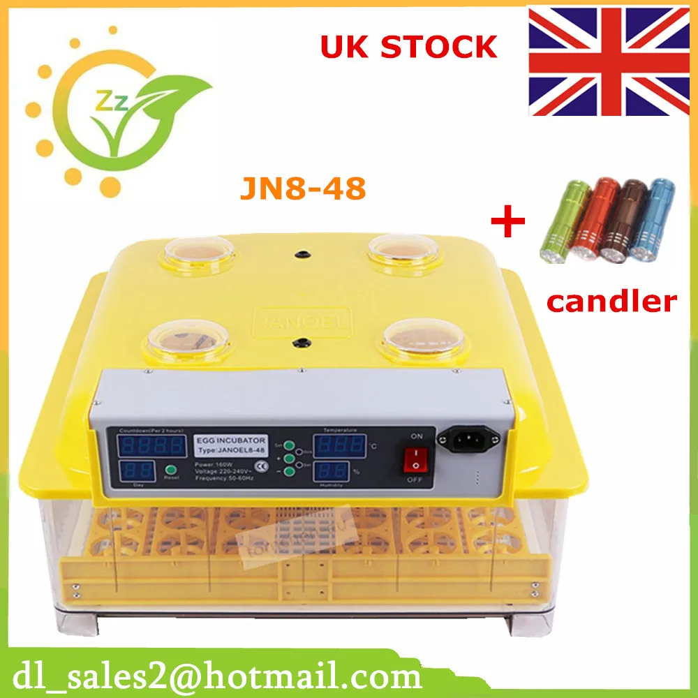 High quality full automatic poultry egg incubator 48 chicken egg
