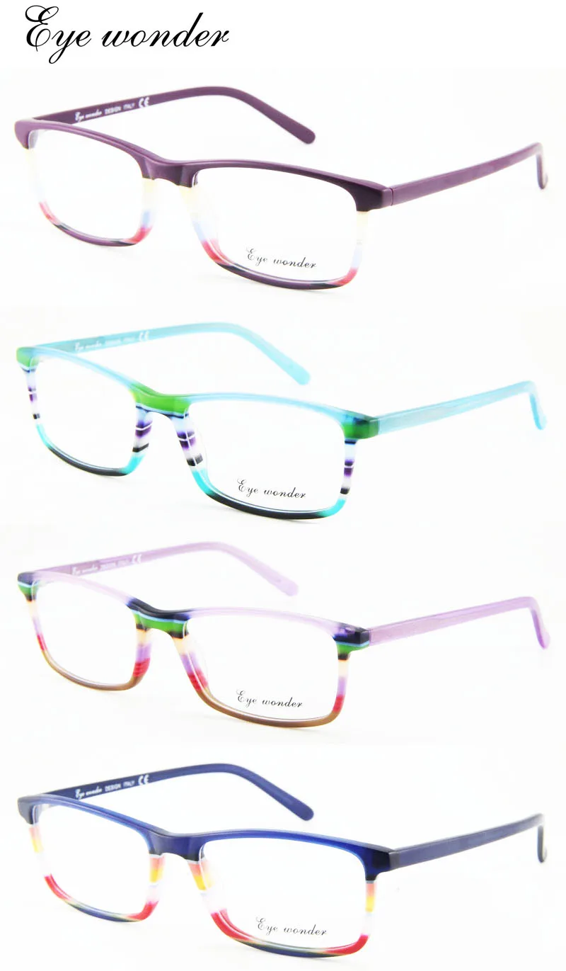 Eye wonder Wholesale Women Fashion Acetate Vintage Glasses Frames Gafas