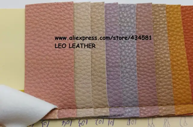 39*54inch Litchi Faux Synthetic PU Leather Fabric Sewing DIY Bag Shoes Material