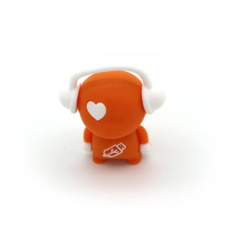 Hot Sale Real Capacity Usb Flash Drive  4G 8GB 16GB 32GB 64GB Pen Drive Robot Memoria Usb Pendrive Cartoon Music man fun gift