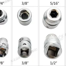 BESTIR Тайвань инструмент CRV сталь 1/" x5/16" 3/" x3/8" 1/" x3/8" 3/8x1/4 гнездо бит держатель гаечный ключ инструмент аксессуары авто инструмент