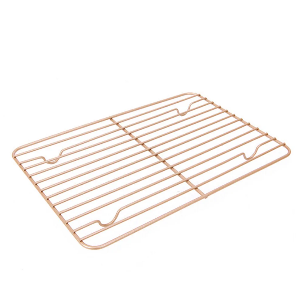 

Bread Grid Rectangular Cookies Drying Stand Tray Carbon Steel Net Home Cooling Rack Cake Display Nonstick BBQ Tools Holder